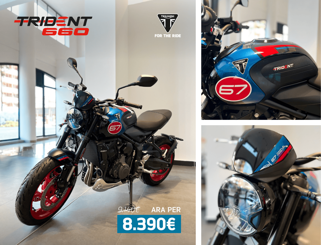 TRIUMPH TRIDENT 660 TRIBUTE EDITION